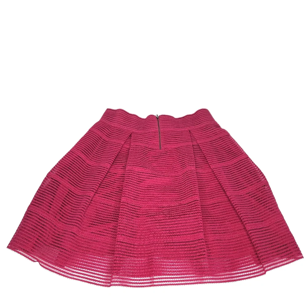 Torrid Striped Sheer Flared Skirt